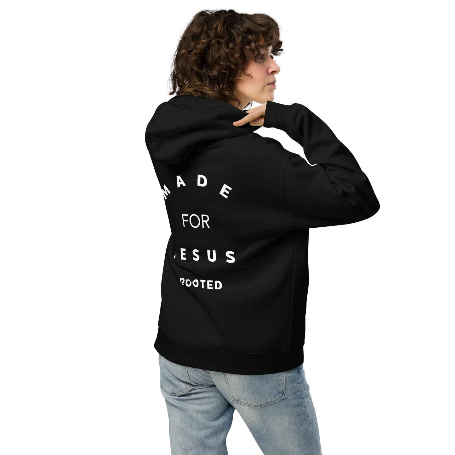 Made for Jesus oversized unisex hoodie