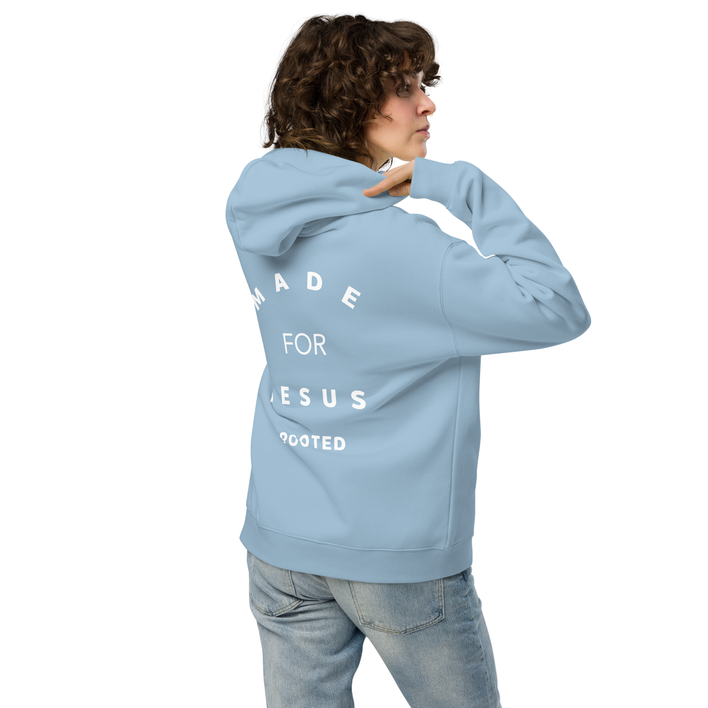 Made for Jesus oversized unisex hoodie