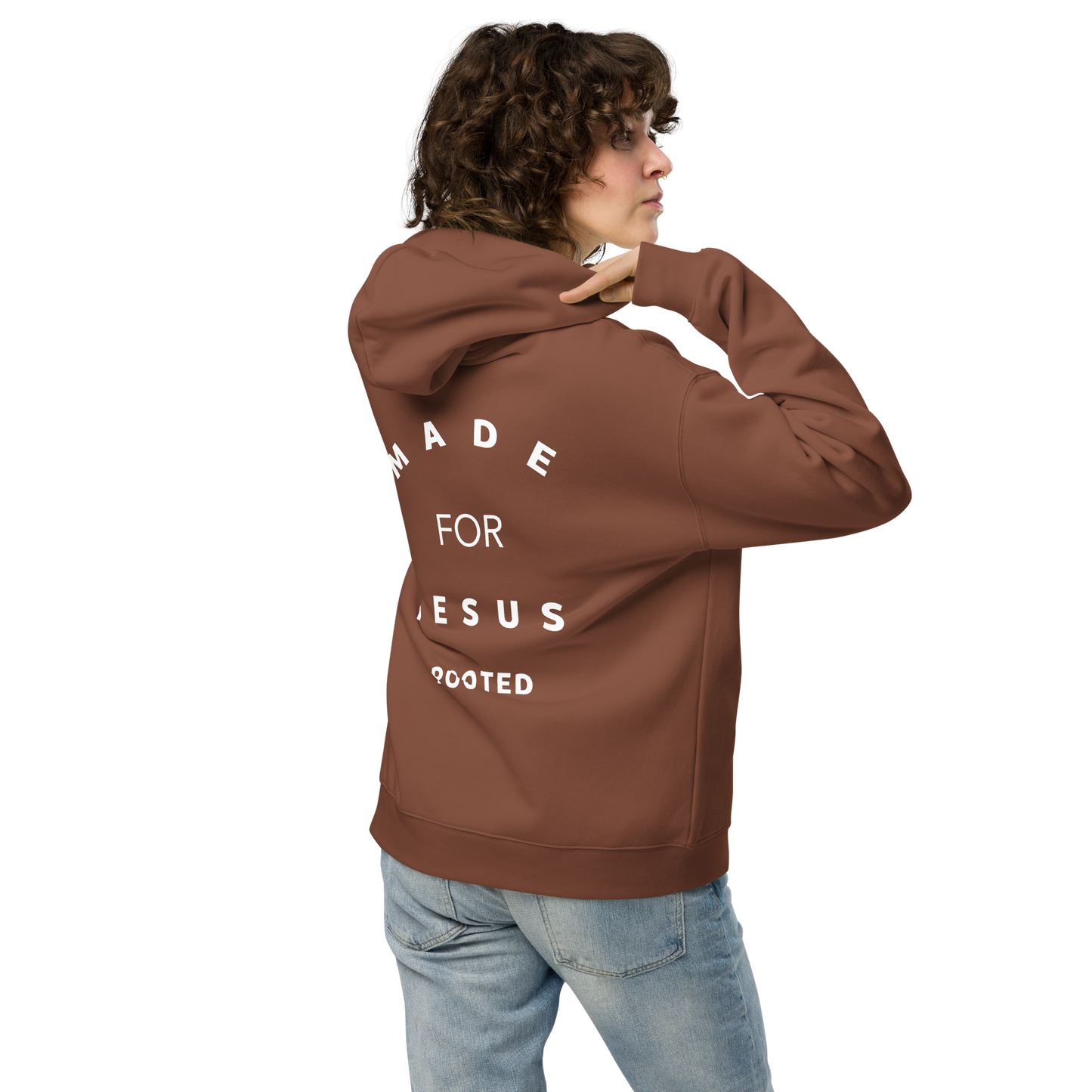 Made for Jesus oversized unisex hoodie