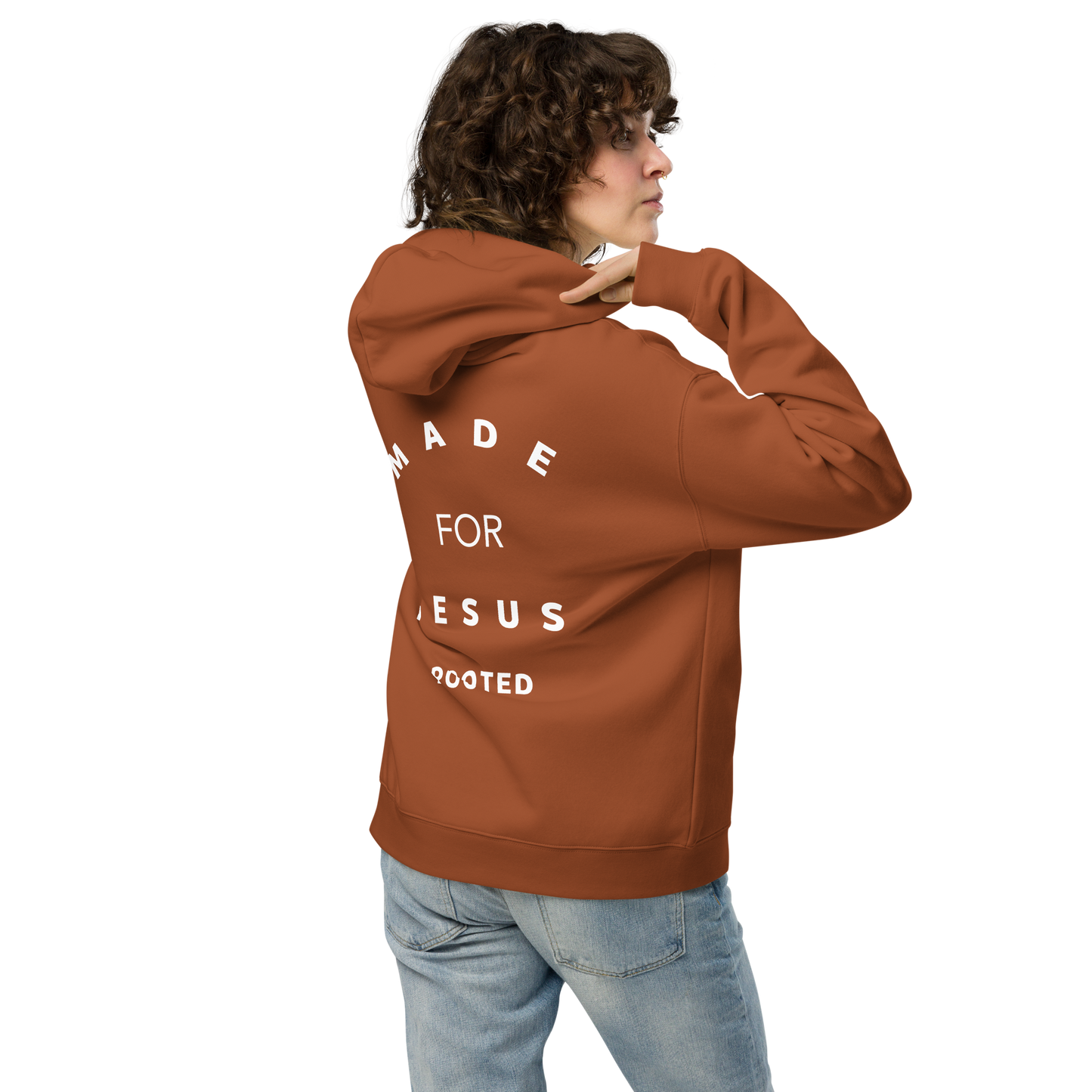 Made for Jesus oversized unisex hoodie