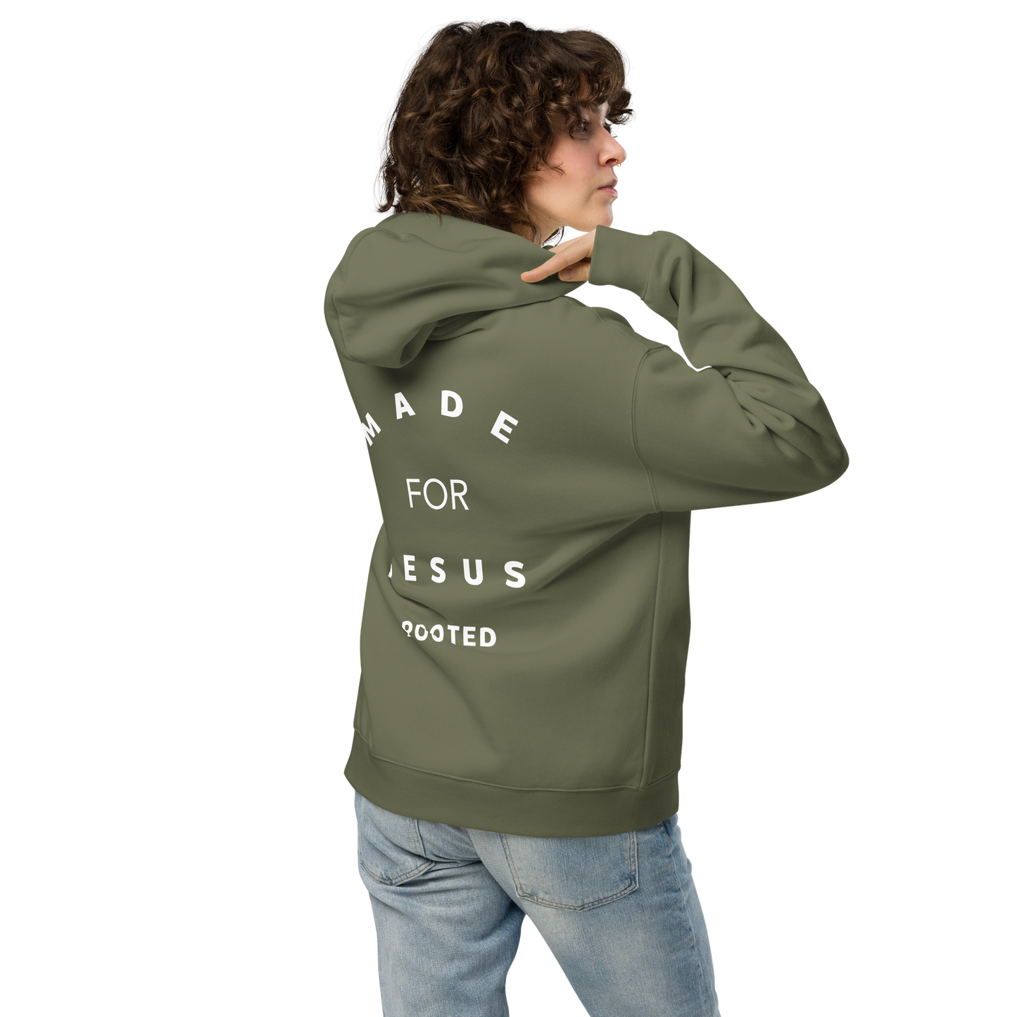 Made for Jesus oversized unisex hoodie