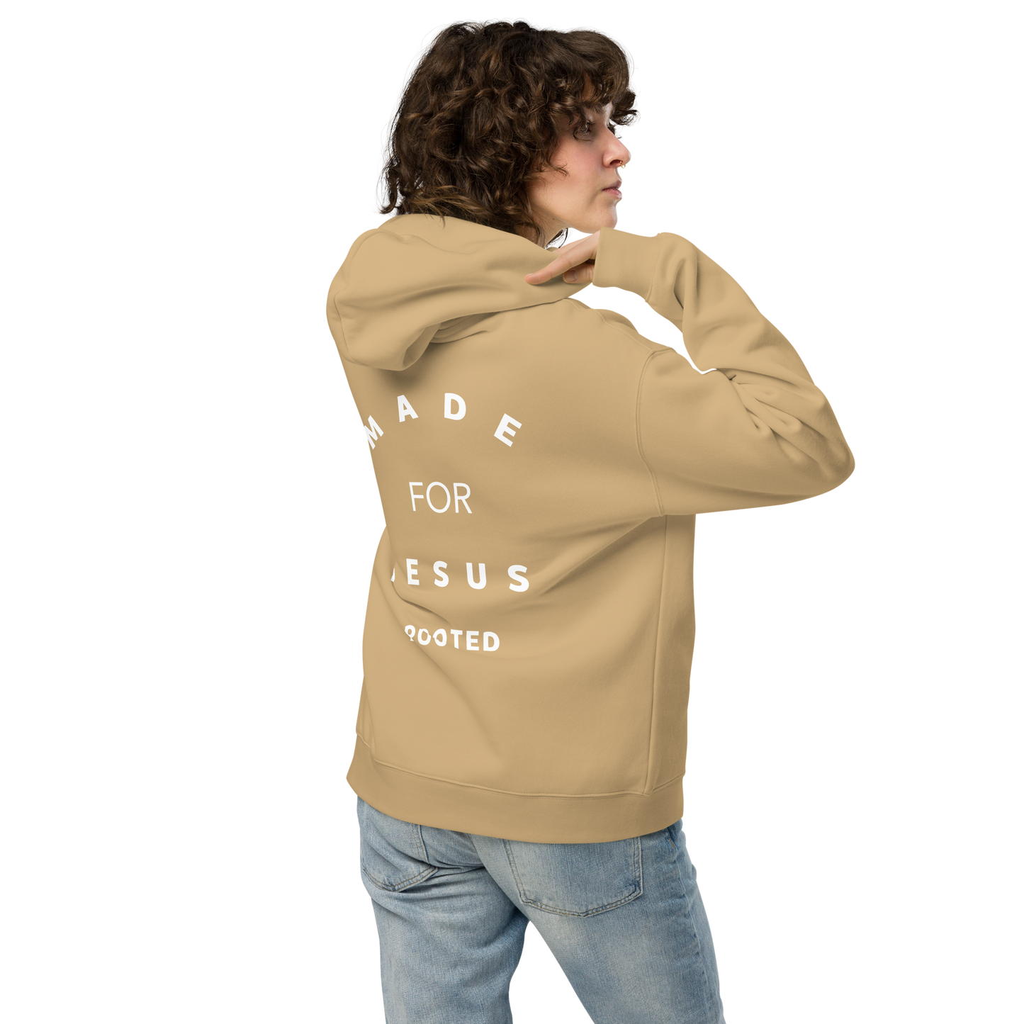 Made for Jesus oversized unisex hoodie